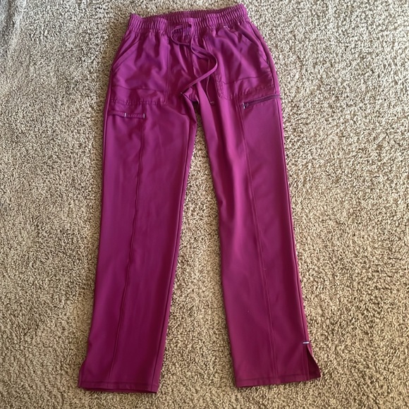 Ladies Scrubstar Premium Performance wine scrubwear. Style # SSL09841T Sz XS - Picture 9 of 15